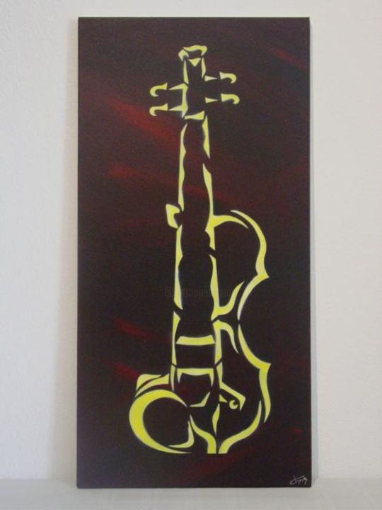 Peinture intitulée "néovioline ( 4nomad…" par Christine Berger, Œuvre d'art originale