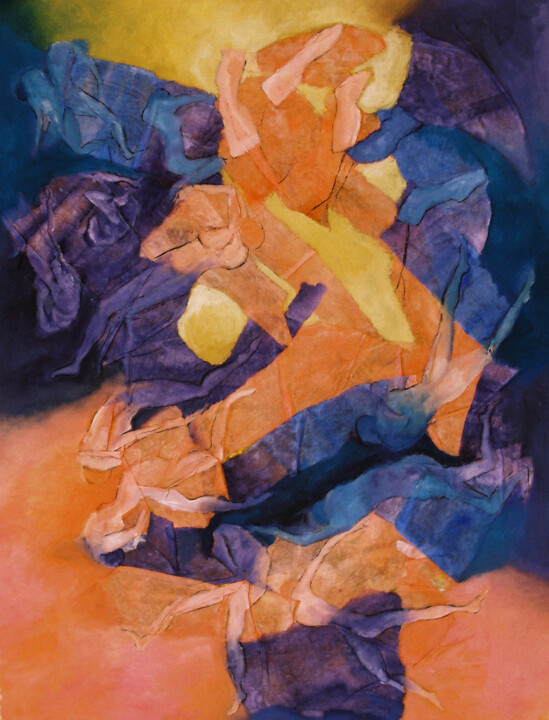 Painting titled "Disonancias y ambig…" by Nora Alvarez, Original Artwork, Oil