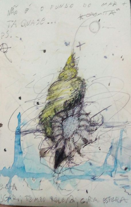 Drawing titled "Darwin" by Abstratx, Original Artwork