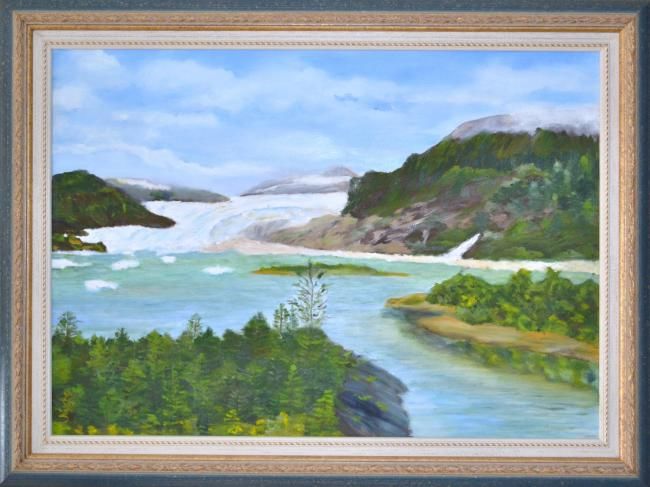 Картина под названием "Alaska (Glaciar)" - Nucha, Подлинное произведение искусства, Другой