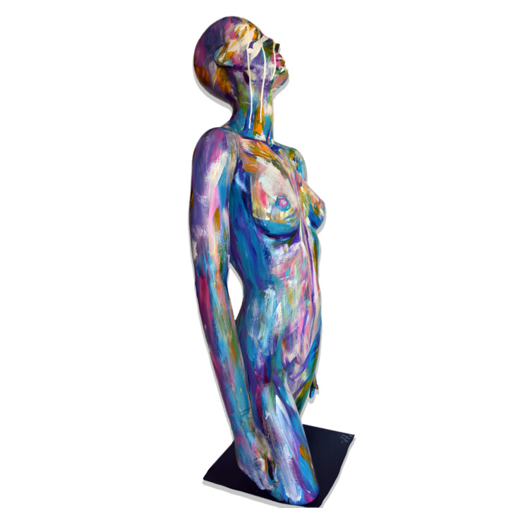 Sculpture titled "breakable Soul" by Antonella Castrovillari, Original Artwork, Acrylic