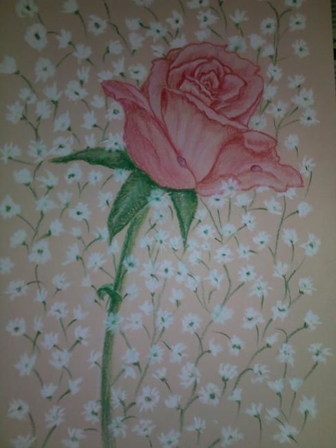 Zeichnungen mit dem Titel "Роза" von Nlo, Original-Kunstwerk