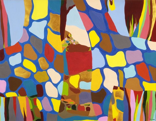 Peinture intitulée "Les girafes" par Odile Ducasse, Œuvre d'art originale