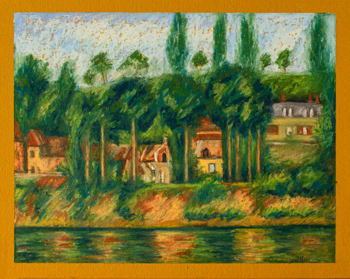 Dessin intitulée "Copy of Cezanne's "…" par Oksana Muzyka, Œuvre d'art originale, Pastel
