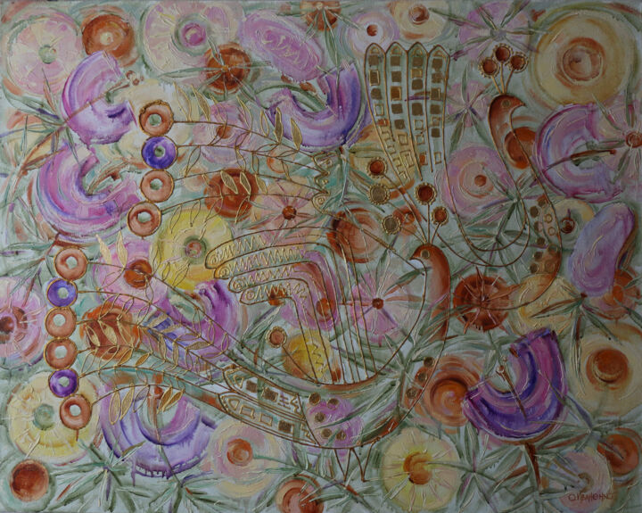 "Весна" başlıklı Tablo Ольга Иваненко tarafından, Orijinal sanat, Petrol Ahşap Sedye çerçevesi üzerine monte edilmiş