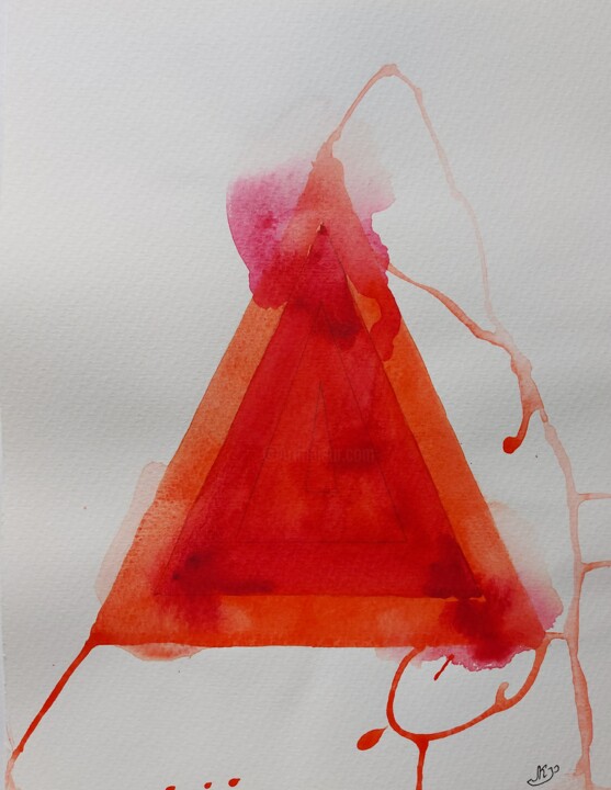 Peinture intitulée "Passion" par Olena Yemelianova, Œuvre d'art originale, Aquarelle