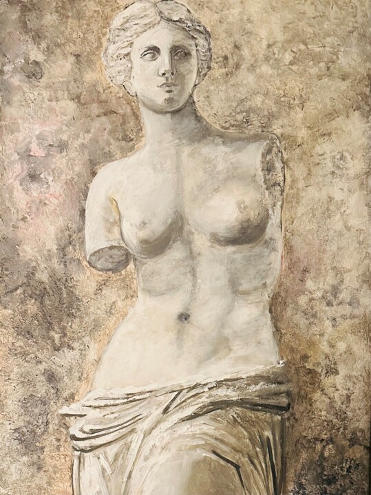 Painting titled "Venus de Milo" by Olga Minasyan, Original Artwork, Acrylic