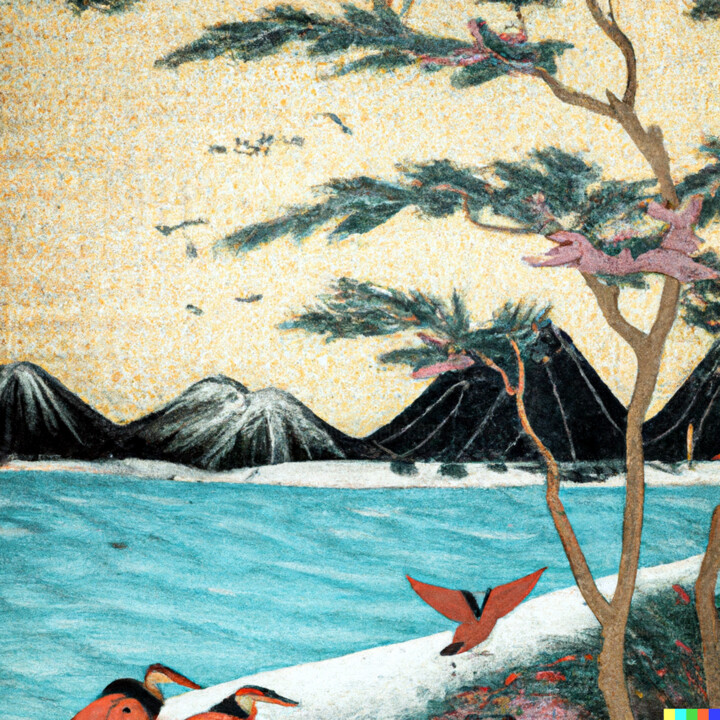 Digital Arts titled "Ukiyo-e #52" by Melih Ortatepe, Original Artwork, AI generated image