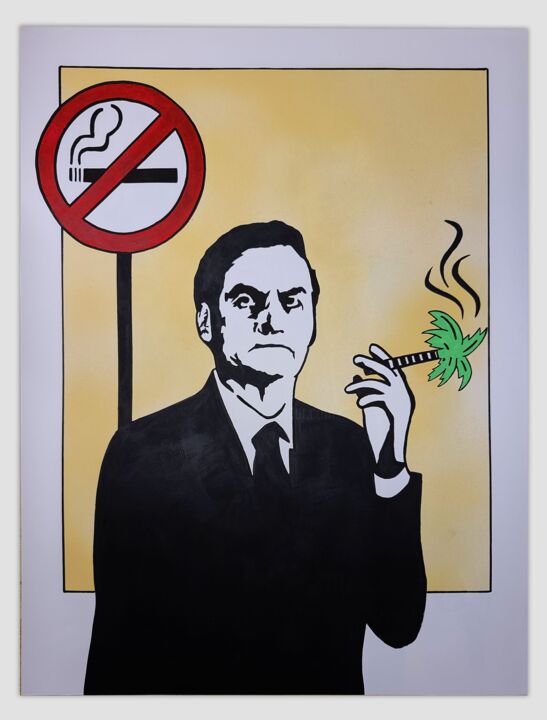 Картина под названием "Bolsonaro" - Otist, Подлинное произведение искусства, Акрил