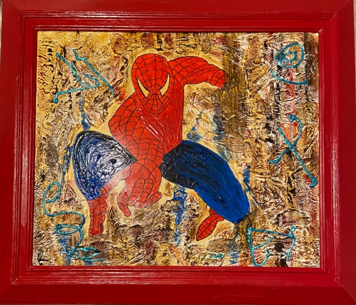 Mister Spider-Man, Painting by Patricia Bonnet