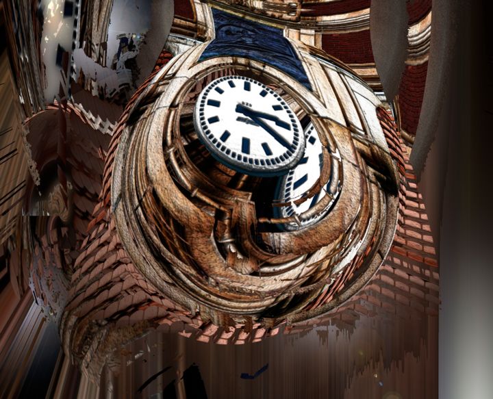 Digital Arts titled "clocks-64.jpg" by Pablo Ozcoide, Original Artwork, Digital Painting