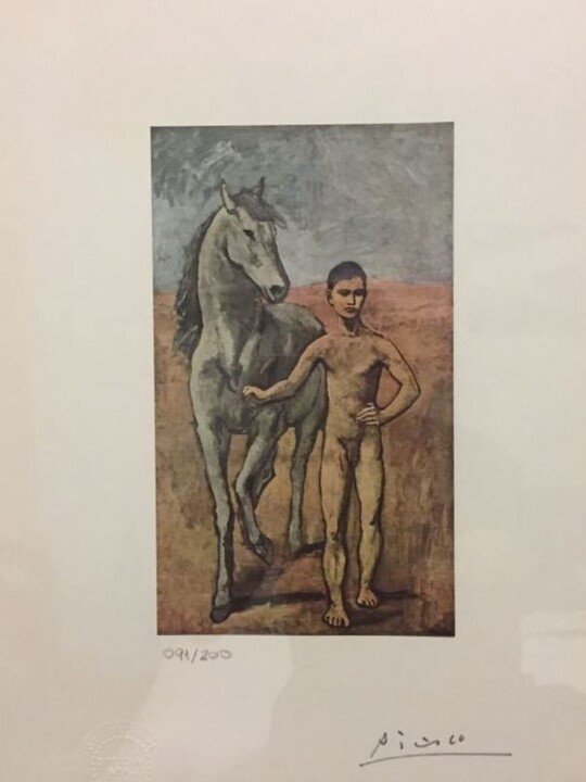 Prenten & gravures getiteld "Pablo Picasso Origi…" door Pablo Picasso, Origineel Kunstwerk, Olie