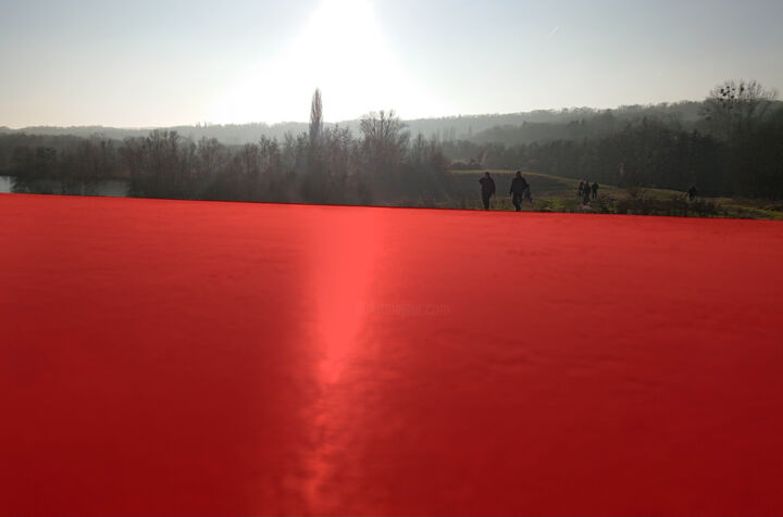 Photography titled "WALK ON THE RED SEA" by Pascal Carro (PKRO), Original Artwork, Digital Photography