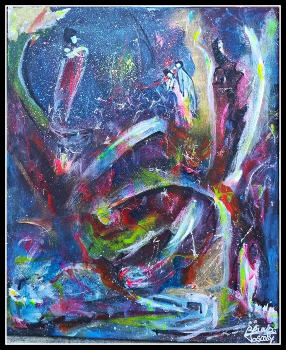 Peinture intitulée "La volonté de l'âme." par Pascaly, Œuvre d'art originale, Acrylique