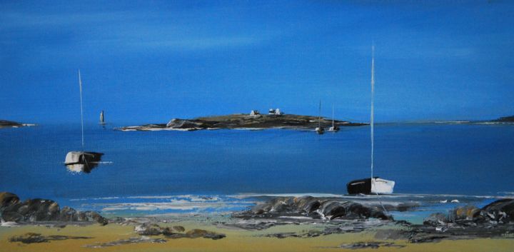 Malerei mit dem Titel "Bretagne n°2006" von Patrice Butel, Original-Kunstwerk, Öl