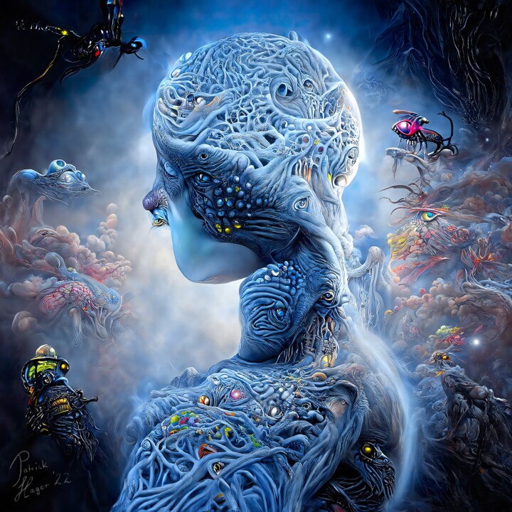 Digital Arts titled "Artificial Intellig…" by Patrick Hager, Original Artwork, 2D Digital Work