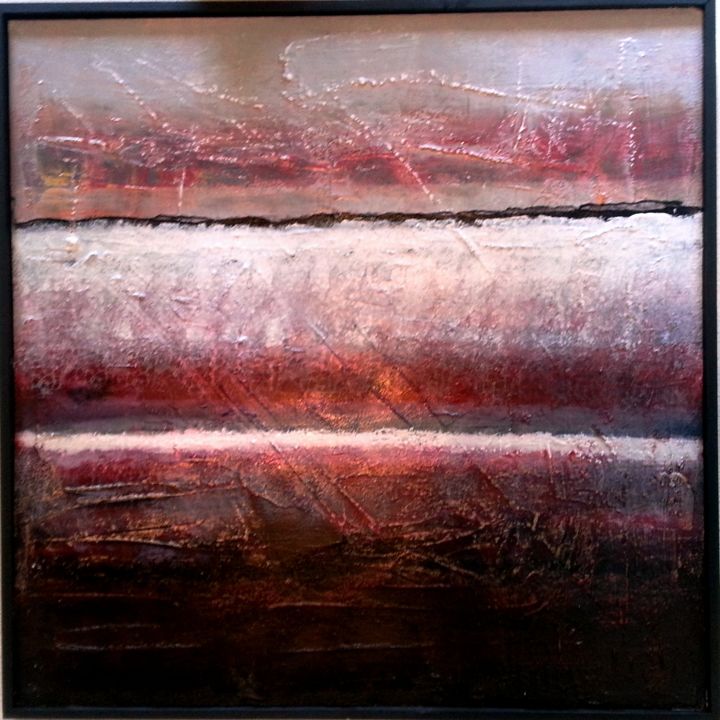 Peinture intitulée "Bordeaux" par Paul Maz, Œuvre d'art originale, Acrylique