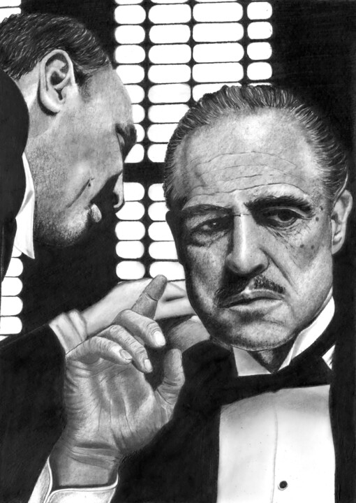 The Godfather, Drawing by Paul Stowe Artmajeur