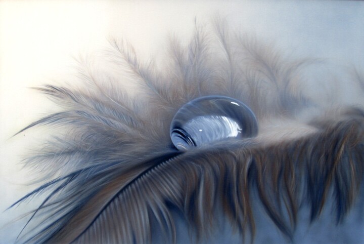 "Drop on the feather" başlıklı Tablo Pavel Moskalenko tarafından, Orijinal sanat, Petrol