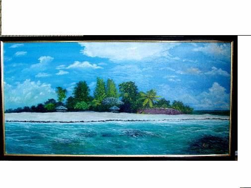 Pittura intitolato "Key West shore" da Pavouk7, Opera d'arte originale