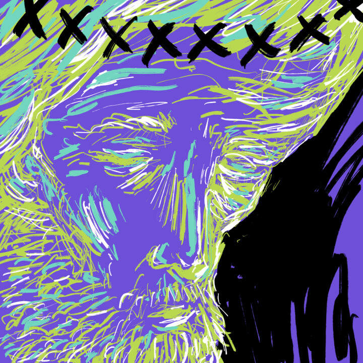 Digitale Kunst getiteld "Jesús" door Pepe Ortiz Benavent, Origineel Kunstwerk, Digitaal Schilderwerk