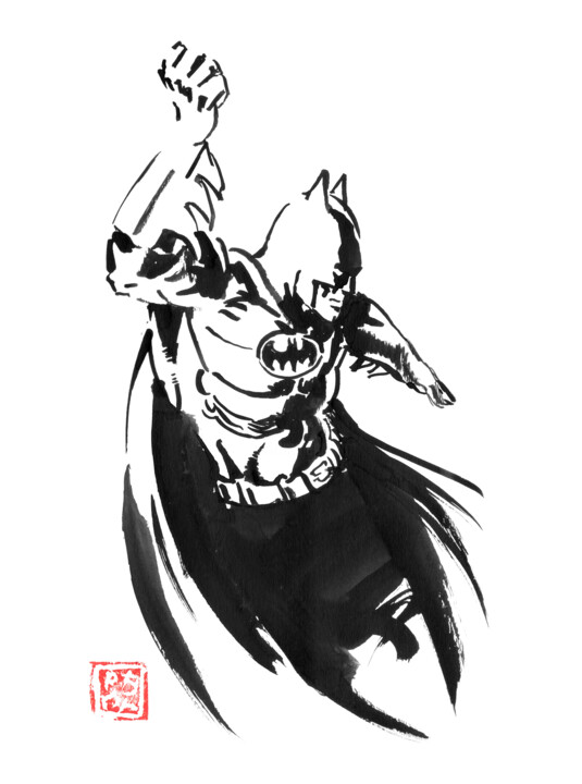 Batman Cape, Drawing by Péchane | Artmajeur