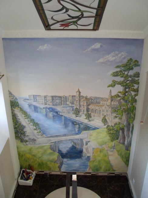 Картина под названием "wall painting" - Perroloko, Подлинное произведение искусства