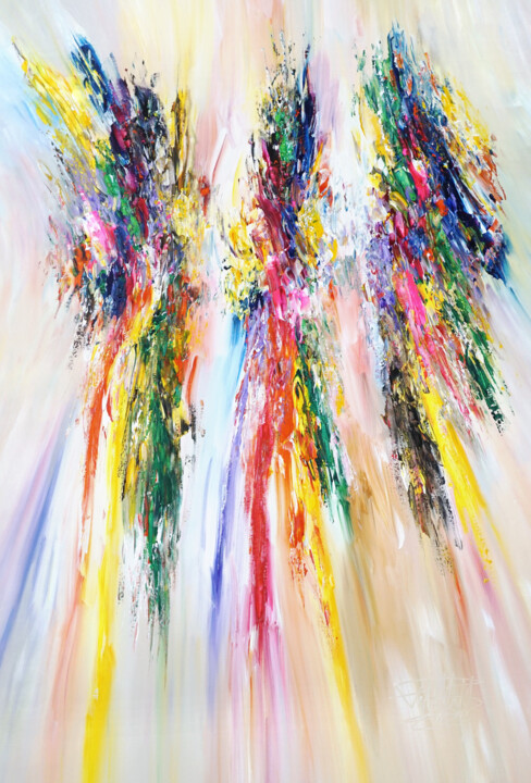 Pintura titulada "Joyful Symphony XL 3" por Peter Nottrott, Obra de arte original, Acrílico