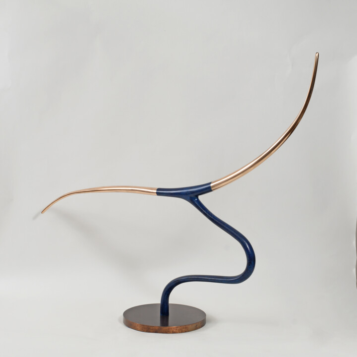 Sculpture titled "Flight" by Philip Hearsey, Original Artwork, Bronze