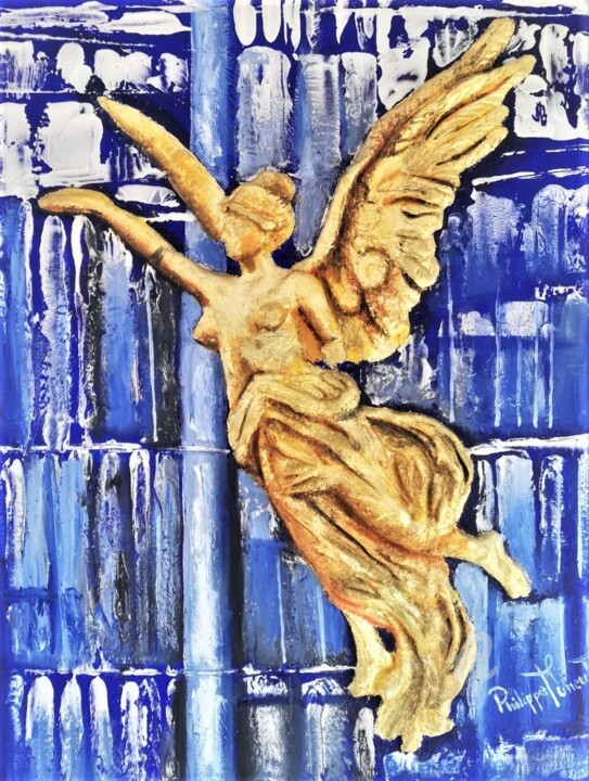 Painting titled "Ángel dela Independ…" by Philippe Toneut, Original Artwork