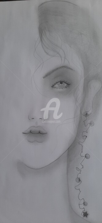 Dessin intitulée "shades of her" par Blackbeauty13, Œuvre d'art originale, Crayon