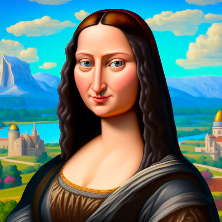 AI Mona Lisa Portrait Painting