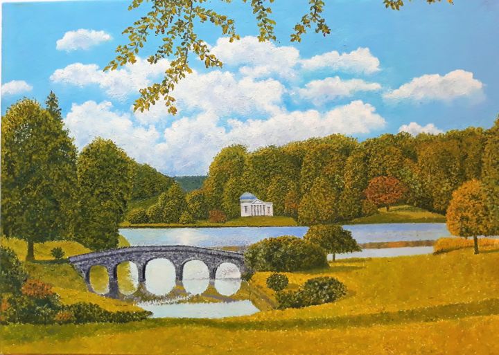 Englischer Garten Painting By Marie Ruda Artmajeur