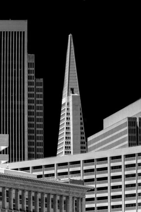 Photography titled "San Francisco - Ele…" by Pierre Nadler, Original Artwork, Digital Photography Mounted on Other rigid pan…