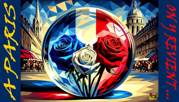 Arte digital titulada "A PARIS ON Y REVIENT" por Pierre Peytavin, Obra de arte original, Imagen generada por IA