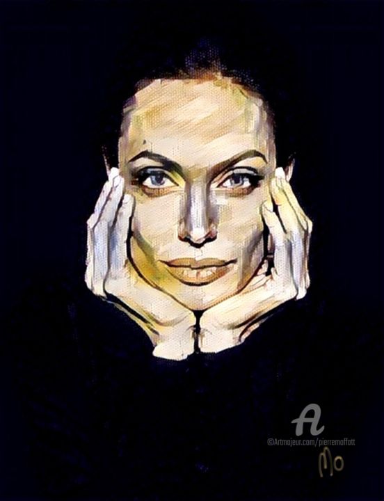 Digital Arts titled "Angelina & Me" by Mo | Moffatt - Galerie Art Numérique, Original Artwork