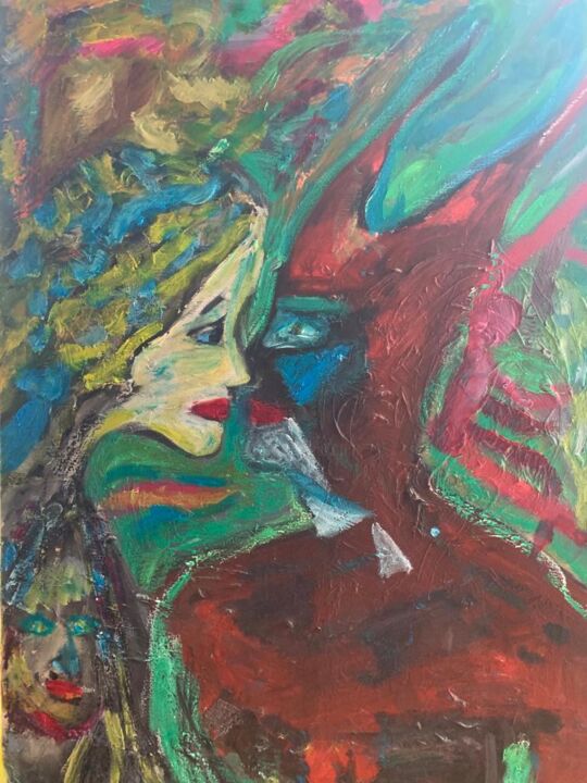 Peinture,  27,6x19,7 in 