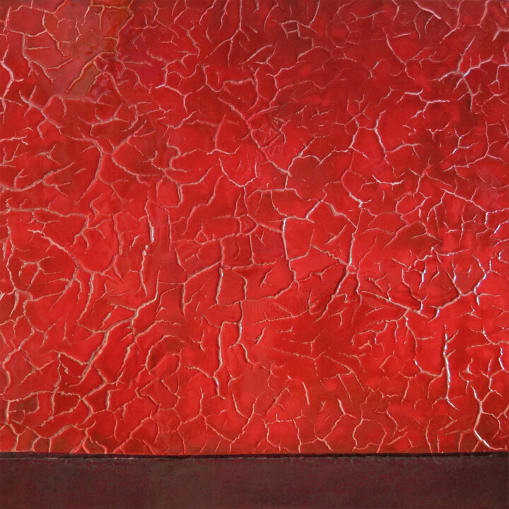 Malerei mit dem Titel "LAKE NATRON" von Pin Vega, Original-Kunstwerk, Pigmente