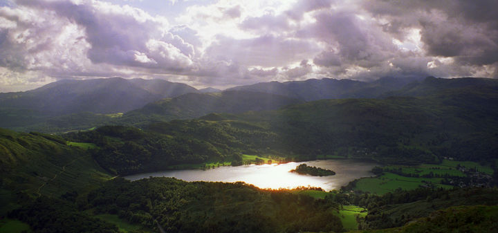 Photography titled "Grasmere Valley, Cu…" by P. J. Collins, Original Artwork, Analog photography
