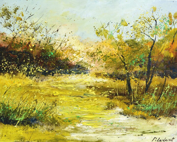 Pintura titulada "Marshes" por Pol Ledent, Obra de arte original, Oleo Montado en Bastidor de camilla de madera