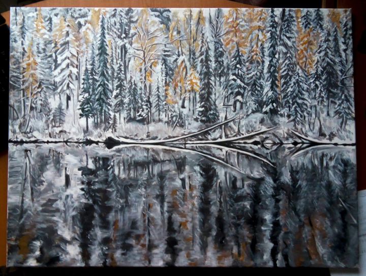 "Russian forest.jpg" başlıklı Tablo Юлия Попова tarafından, Orijinal sanat, Akrilik