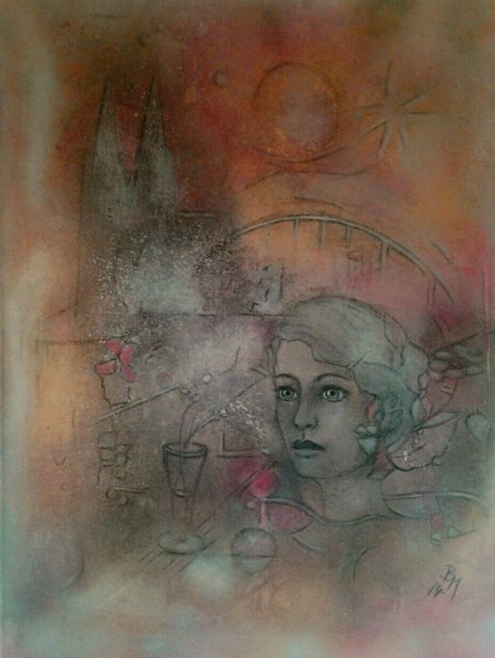 Pintura intitulada "Verbundenheit" por Barbaram, Obras de arte originais, Acrílico