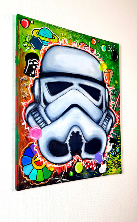 Art Lover Place - L'oeuvre Casque de Stormtrooper (Street Art) par Umo  Masada