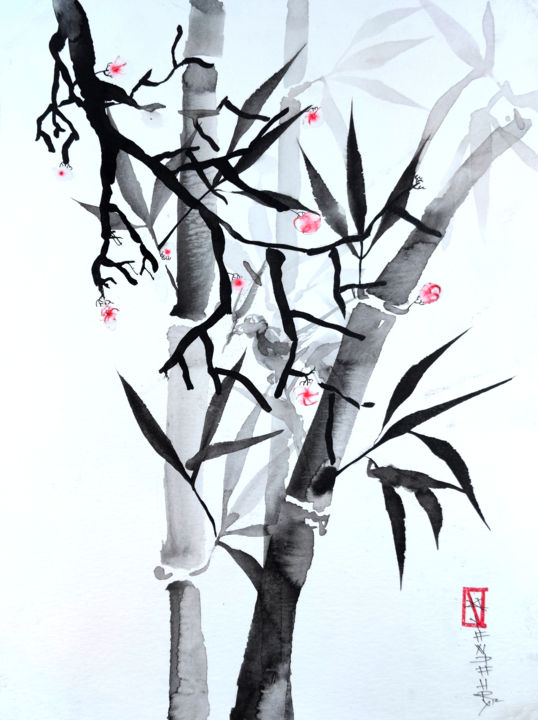 Painting titled "Tree Of Life" by Pritam Priyalochan, Original Artwork, Ink