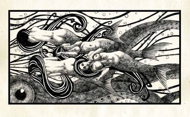 "4 sirene.jpg" başlıklı Resim Marco Proietto tarafından, Orijinal sanat