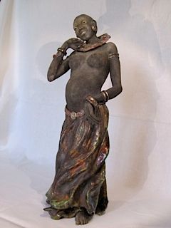 Scultura intitolato "Rire de femme" da Pierre Campos, Opera d'arte originale, Ceramica
