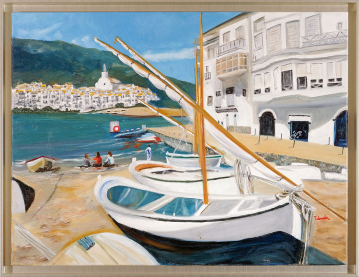 Pintura intitulada "Cadaqués" por Purity, Obras de arte originais, Óleo