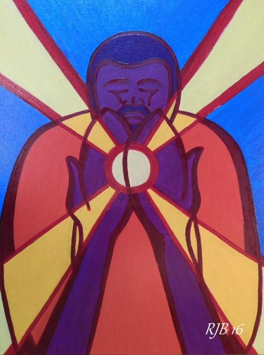 Painting titled "Communion" by Richard J. Bond, Original Artwork, Oil