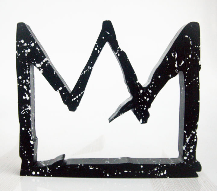 Escultura titulada "PyB KING Basquiat ,…" por Pyb, Obra de arte original, Resina