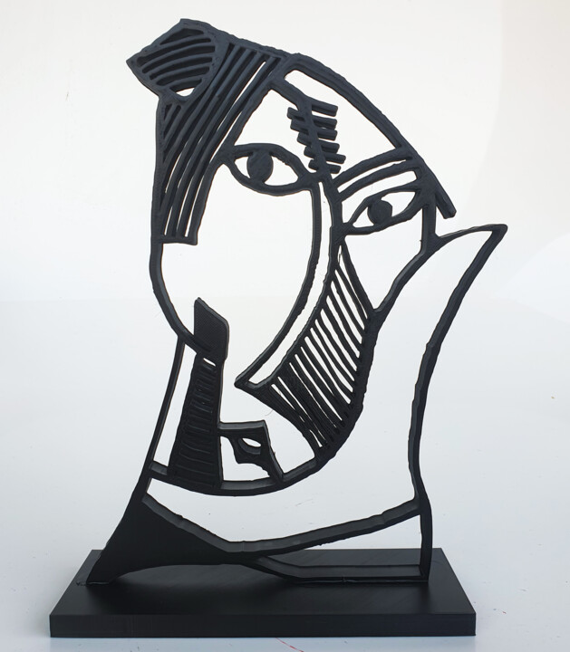 Sculpture intitulée "PYB Avignon Picasso…" par Pyb, Œuvre d'art originale, Résine